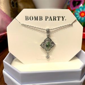 BP Light Green Topaz Necklace
